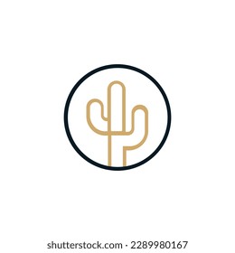Cactus logo design vector Illustrations with creative concept.