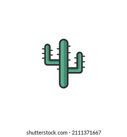 Cactus Logo in Fun Design Template Logo Element