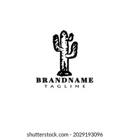 cactus logo icon design modern vector illustration