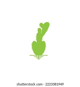 Plantilla de diseño de iconos del logotipo de Cactus