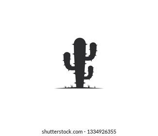 Cactus Logo template vector icon illustration design 