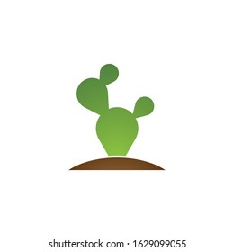 Cactus logo template vector icon design