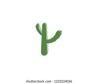 Cactus Logo template vector illustration