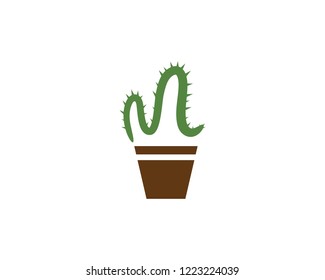 Cactus Logo template vector illustration