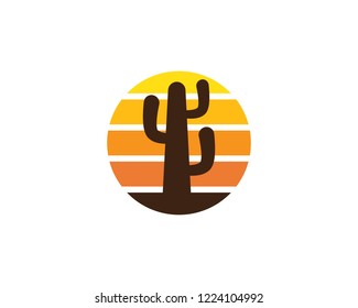 Cactus Logo template vector illustration