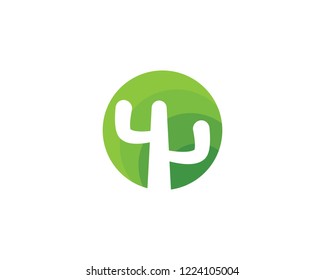 Cactus Logo template vector illustration