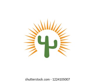 Cactus Logo template vector illustration