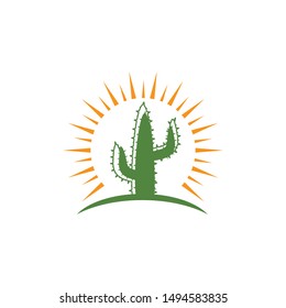 Cactus Logo template vector illustration