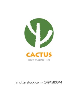 Cactus Logo template vector illustration