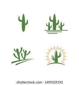 Cactus Logo template vector illustration