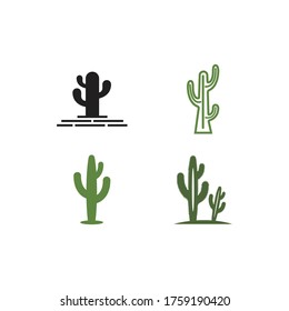 Cactus Logo template vector illustration