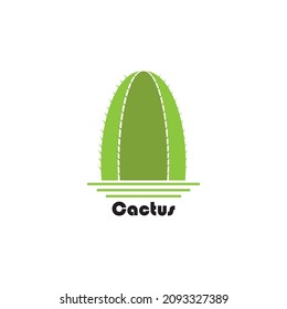 Cactus logo template vector Illustration
