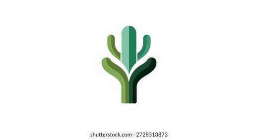 Logo Cactus. Ilustração do logotipo do vetor Cactus.