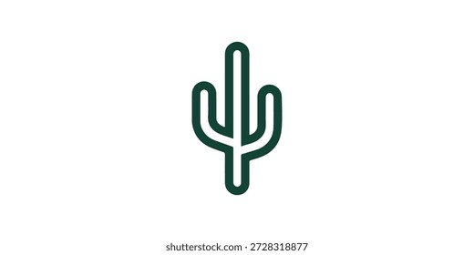 Logo Cactus. Ilustração do logotipo do vetor Cactus.