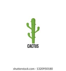 Cactus logo vector. Cactus logo template. Nature floral logo vector
