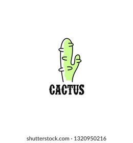 Cactus logo vector. Cactus logo template. Nature floral logo vector