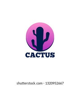 Cactus logo vector. Cactus logo template. Nature floral logo vector