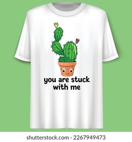 Cactus Lover T-Shirt Design, Funny Quote.
