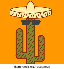 Cactus mexican icon
