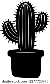 Cactus - Minimalist and Flat Logo - Vector illustration