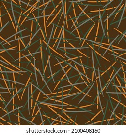 Cactus needles are multicolored. Vector graphics.