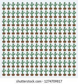 cactus patern background, vektor background cactus