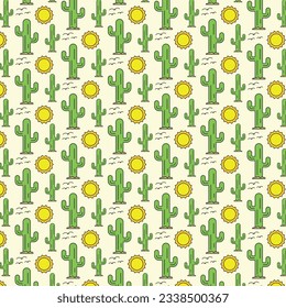 
Cactus Pattern Background  cacti art 