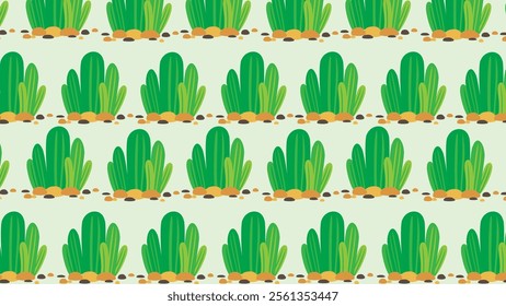 Cactus pattern background. Vector of Cactus icon. Perfect for textile, fabric, print, web, business, advertising, social media, many more. SSTKbackgrounds