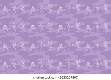 Cactus pattern summer, seamless vector pattern, cactus fabric pattern, natural style, suitable for various prints, scarves, clothing, cushions, packaging, water bottle pattern.