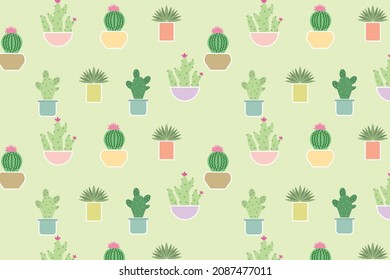 Cactus pattern vector in high resolution for your print out design or etc. Easy to change the colors and You also can scale it to bigger size without loss of resolution.