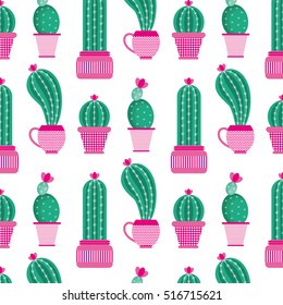 cactus pattern. Vector Illustration