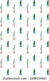 
Cactus pattern for wallpaper, wrapping paper, background