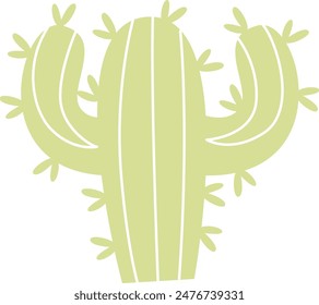 Cactus Plant Cartoon Vector Illustration