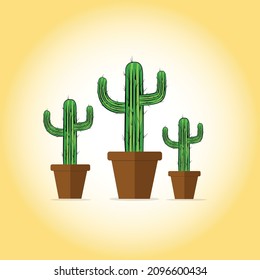  Cactus plant collection Free Vector
