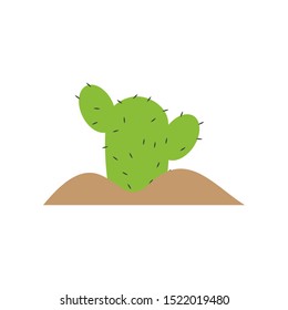 Cactus plant graphic design template vector isolated