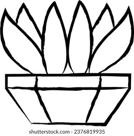 Cactus Plant hand drawn vector illustration