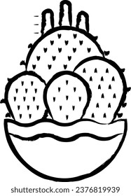 Cactus Plant hand drawn vector illustration