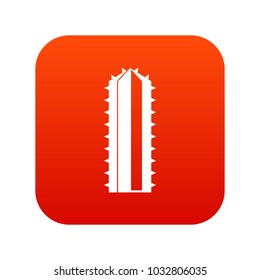 Cactus plant icon digital red for any design isolated on white vector illustration