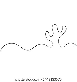 Cactus plant icon logo design vector template. Hand drawn icon of desert south plant in sketch doodle style. Isolated vector illustration. Eps file 285.