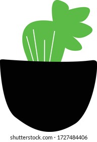 Cactus plant icon simple Illustration Clip Art vector