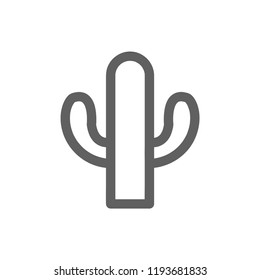cactus, plant icon vector