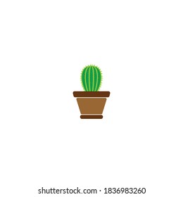 cactus plant icon vector symbol illustration