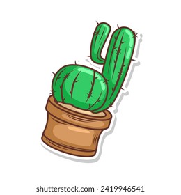 cactus plant illustration vector art