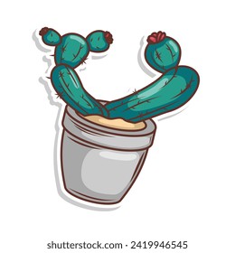 cactus plant illustration vector art