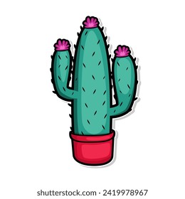 cactus plant illustration vector art