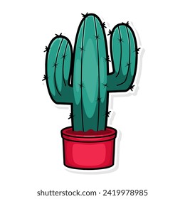 cactus plant illustration vector art