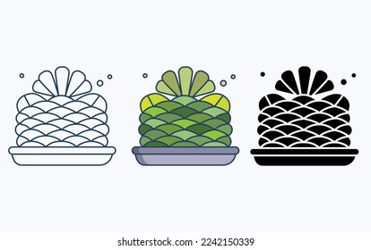 Cactus Plant illustration vector icon