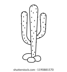 cactus plant isolated icon