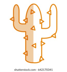 cactus plant isolated icon