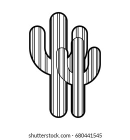 cactus plant isolated icon